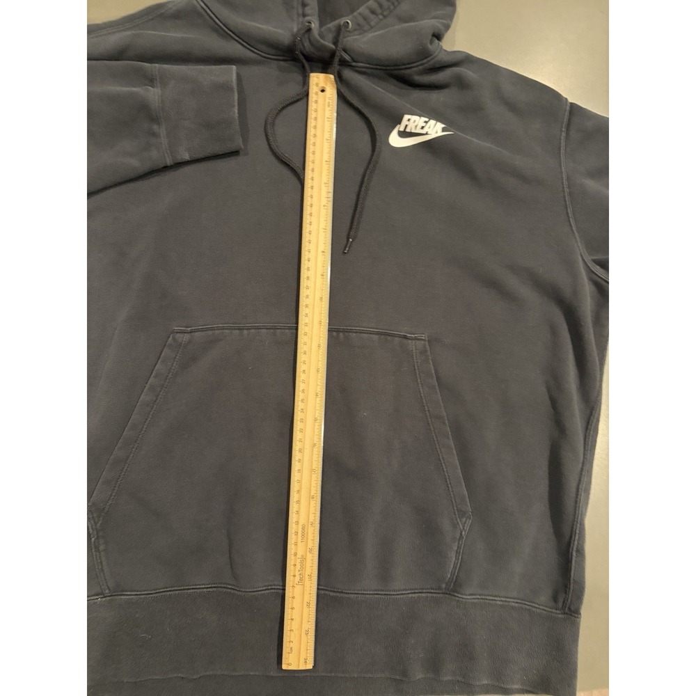 Nike Freak Logo Graphic Fleece Pullover Hoodie Mens XLT Black Big & Tall Pocket - Picture 7 of 9